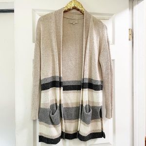 Loft color block cardigan size xsmall